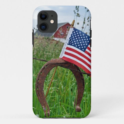 Patriotic Horseshoe iPhone 11 Case