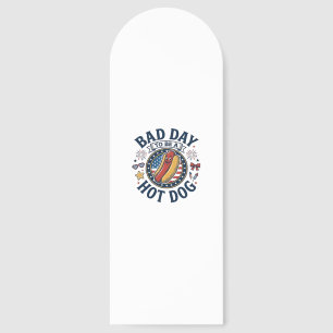 Patriotic Hot Dog Bad Day Funny 4th of July Shirt_ Bookmarks
