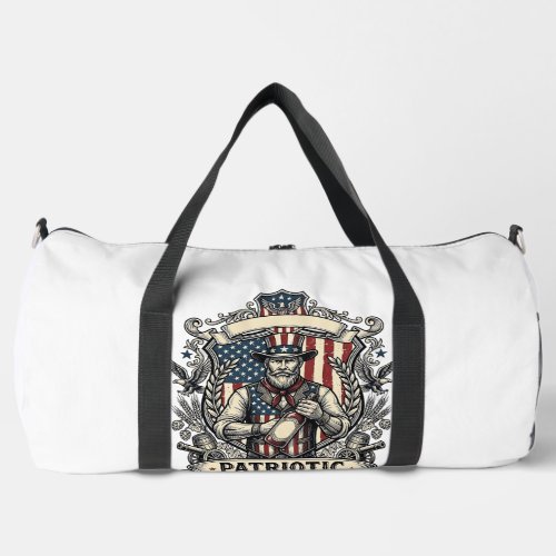 Patriotic Hot Sauce Lover Duffle Bag