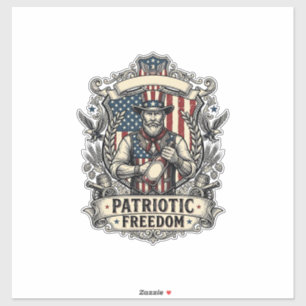 Patriotic Hot Sauce Lover Sticker
