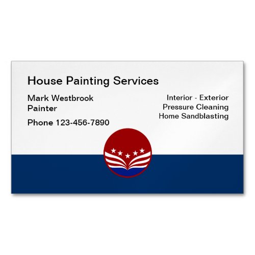 Patriotic House Painter Business Card Magnets