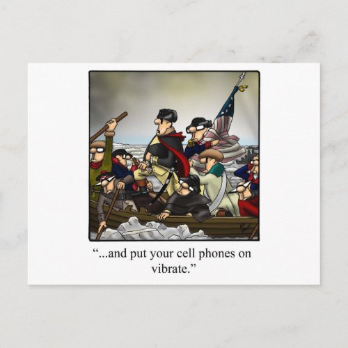 Patriotic Humorous Cartoon Gift Postcard