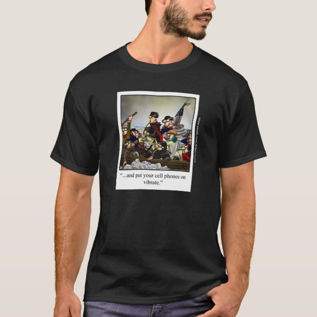 Patriotic Humorous Cartoon Tee Shirt (Front)
