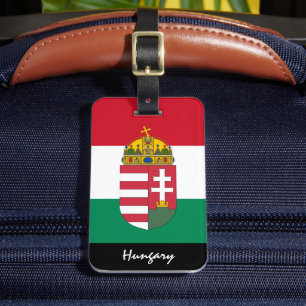 Patriotic Hungary Luggage Tags, Hungarian Flag Luggage Tag