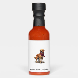 Patriotic Hunting Golden Retriever Vintage Tee Hot Sauces