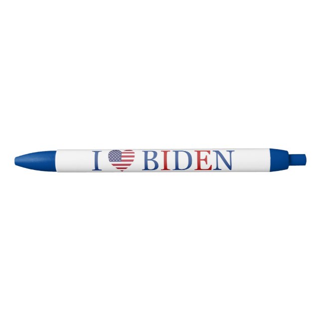 Patriotic I Heart Love Joe Biden Flag Pen (Front)