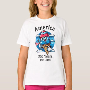 Patriotic Ice Cream 250 Years T-Shirt