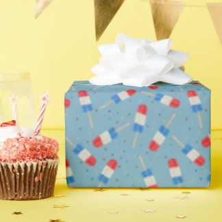 Patriotic Ice Pops Wrapping Paper