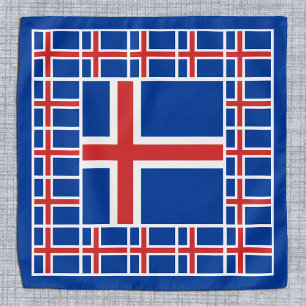 Patriotic Icelandic Flag Bandana, fashion Iceland Bandana