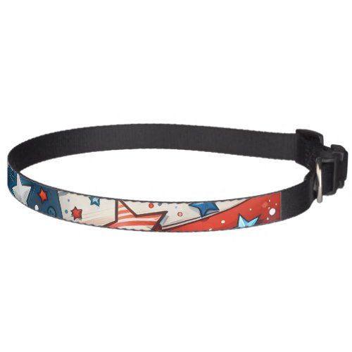 Patriotic Independence Day  Fourth of July Pet Collar