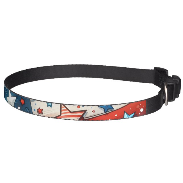 Patriotic Independence Day | Fourth of July Pet Collar (Right)