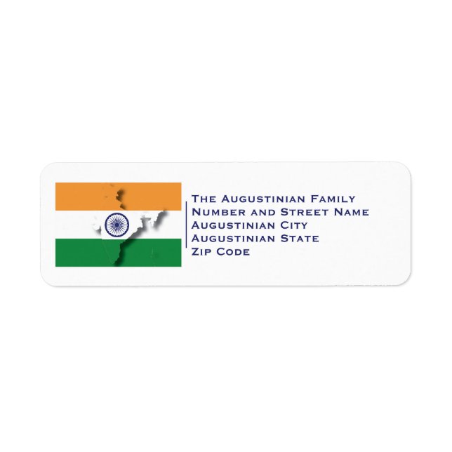 Patriotic | INDIA FLAG Label (Front)
