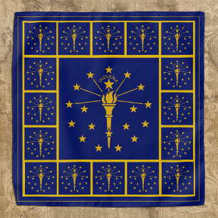 Patriotic Indiana Flag Bandana, fashion USA Bandana