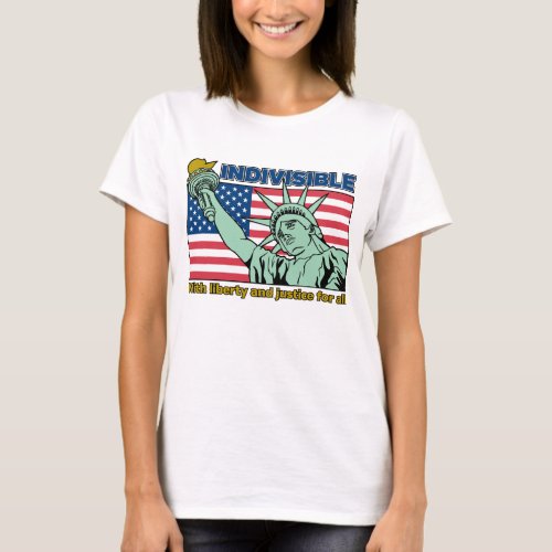 Patriotic_Indivisible_Liberty  Justice for All T_Shirt