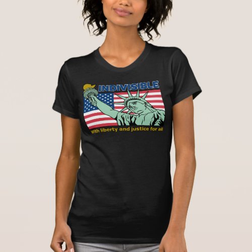 Patriotic_Indivisible_Liberty  Justice for All T_Shirt