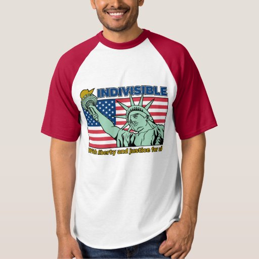 Patriotic-Indivisible-Liberty & Justice for All T-shirt