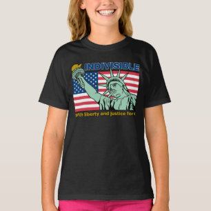 Patriotic-Indivisible-Liberty & Justice for All T-Shirt