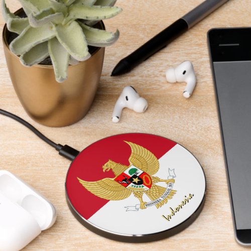 Patriotic Indonesia Charger Indonesian Flag Wireless Charger