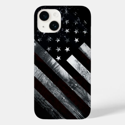 Patriotic Industrial American Flag Case_Mate iPhone 14 Case