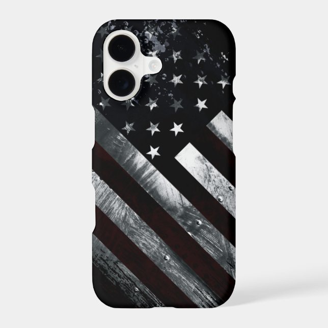 Patriotic Industrial American Flag Case-Mate iPhone Case (Back)