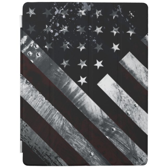 Patriotic Industrial American Flag iPad Smart Cover (Front)