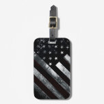 Patriotic Industrial American Flag Luggage Tag
