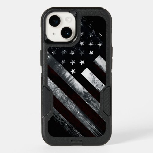Patriotic Industrial American Flag OtterBox iPhone 14 Case