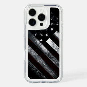 Patriotic Industrial American Flag iPhone 16 Pro Case