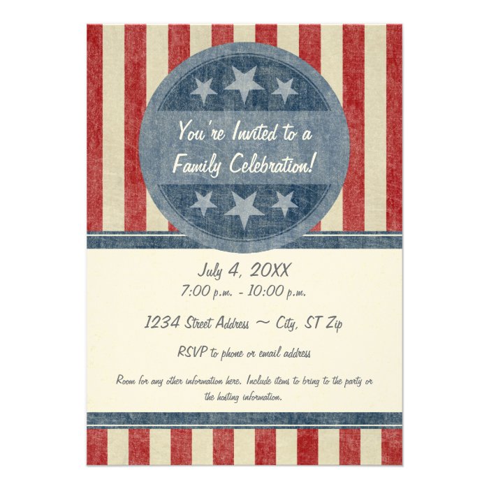 Patriotic Invitation