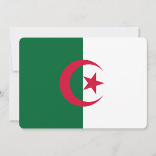 Patriotic invitations with Algeria Flag