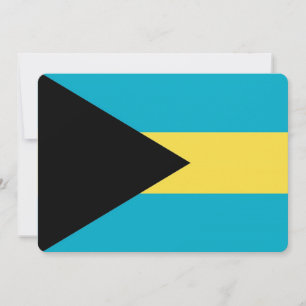 Patriotic invitations with Bahamas Flag
