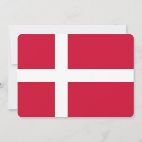 Patriotic invitations with Denmark Flag