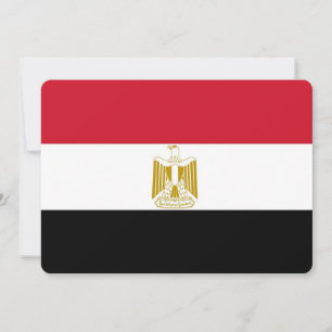 Patriotic invitations with Egypt Flag