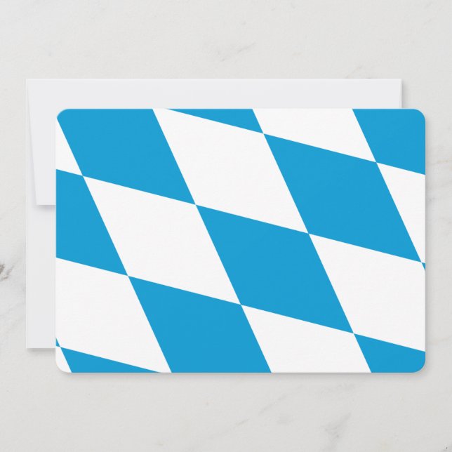 Patriotic  invitations with Flag of Bavaria (Front)