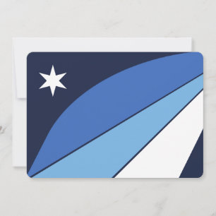 Patriotic  invitations with Flag of Columbia, SC