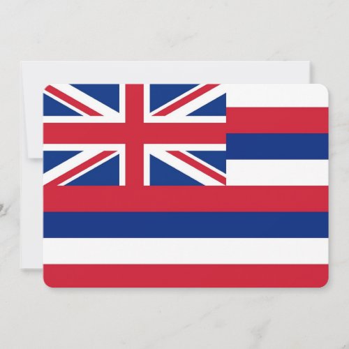 Patriotic invitations with Flag of Hawaii