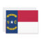 Patriotic invitations with Flag of North Carolina