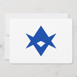 Patriotic invitations with Flag of Toyota, Japan