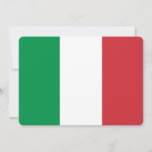 Patriotic invitations with Italy Flag
