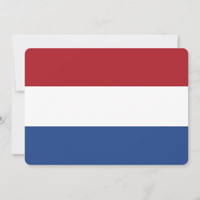 Patriotic invitations with Netherlands Flag (Front)
