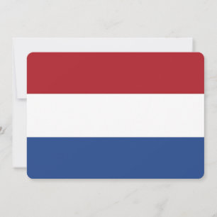 Patriotic invitations with Netherlands Flag