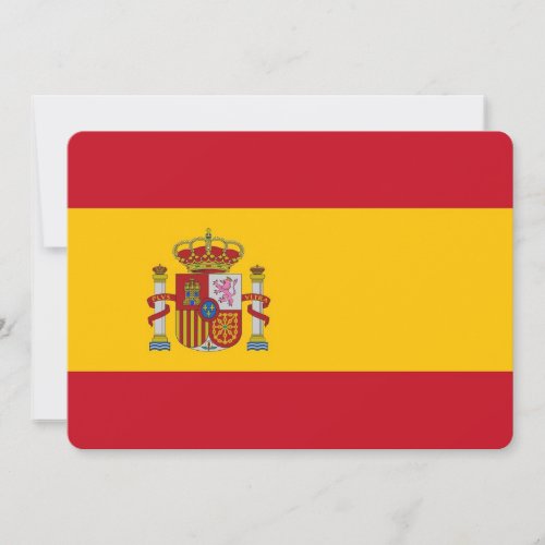 Patriotic invitations with Spain Flag