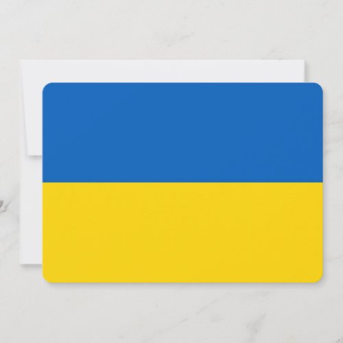 Patriotic invitations with Ukraine Flag