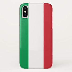 Patriotic Iphone X Case with Flag of Italy