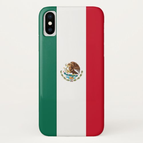 Patriotic Iphone X Case with Flag of Mexico