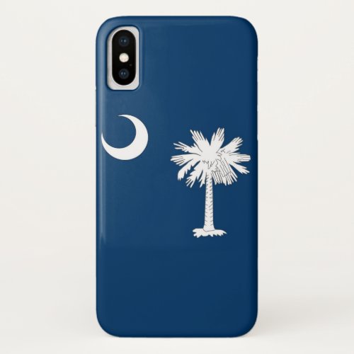 Patriotic Iphone X Case with South Carolina Flag