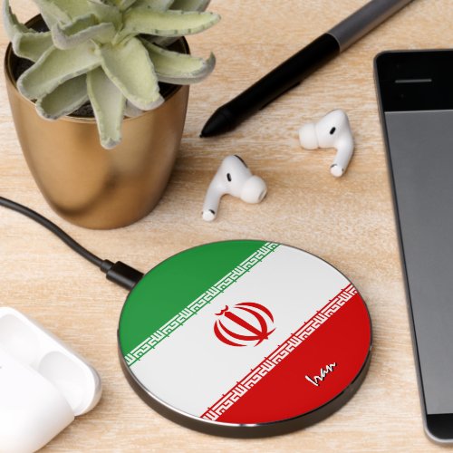 Patriotic Iran Charger Iranian Flag Wireless Charger