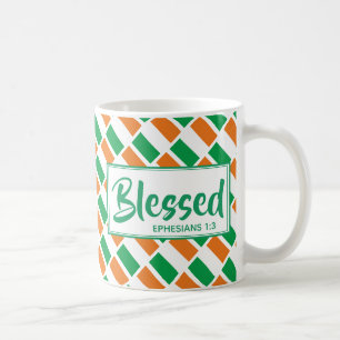 Patriotic IRELAND FLAG Personalized BLESSED Irish Coffee Mug