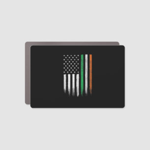 Patriotic Irish American Flag Ireland St. Patrick' Car Magnet