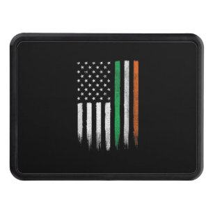 Patriotic Irish American Flag Ireland St. Patrick' Hitch Cover
